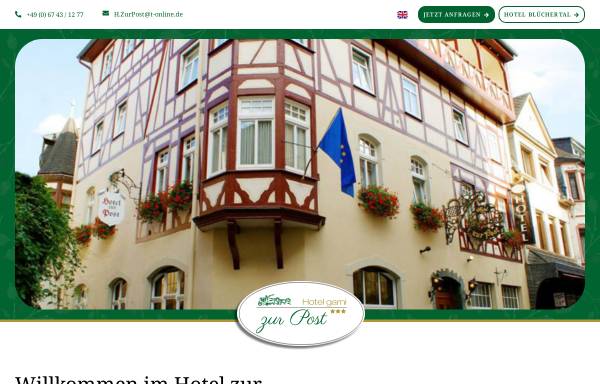 Vorschau von www.hotel-zur-post-bacharach.de, Hotel zur Post