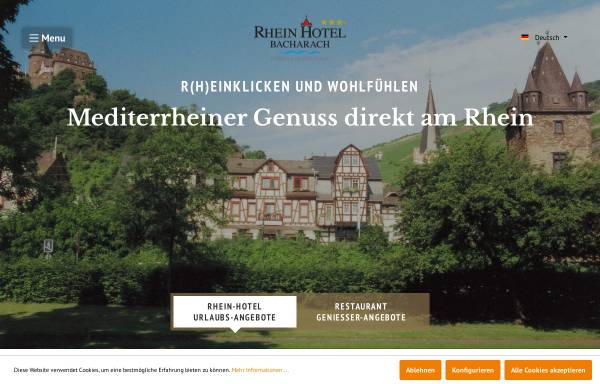Vorschau von www.rhein-hotel-bacharach.de, Rhein Hotel Restaurant Martinsklause