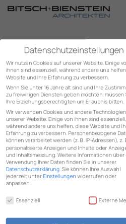 Vorschau der mobilen Webseite www.bitsch-bienstein.de, Bitsch und Bienstein, Architekten