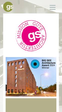 Vorschau der mobilen Webseite www.gs-architektur.de, Grabowski.spork architektur