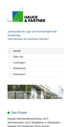 Vorschau der mobilen Webseite hauckundpartner.de, Hauck und Partner GmbH