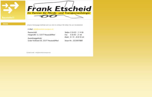 Vorschau von www.etscheid-transport.de, Frank Etscheid