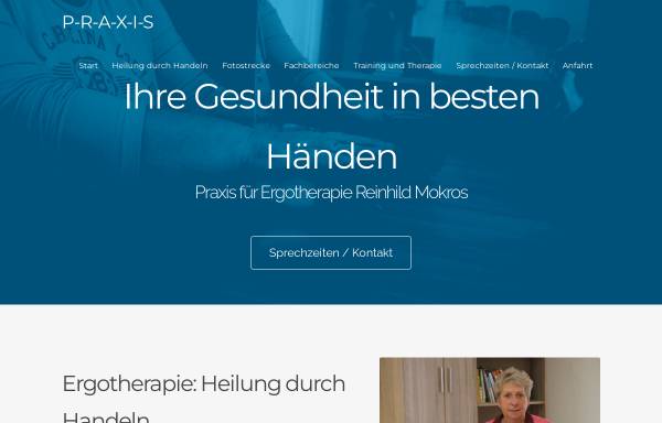 Vorschau von www.ergotherapie-mokros.de, Praxis für Ergotherapie - Reinhild Mokros