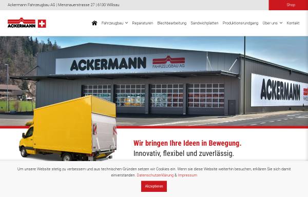 Vorschau von www.afag-willisau.ch, Ackermann Fahrzeugbau AG