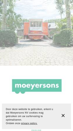 Vorschau der mobilen Webseite www.moeyersons.be, Carrosserie Moeyersons NV
