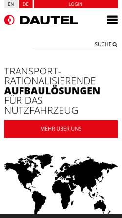 Vorschau der mobilen Webseite www.dautel.de, Dautel GmbH