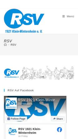 Vorschau der mobilen Webseite www.rv-klein-winternheim.de, Radsportverein 1921 Klein-Winternheim e.V.