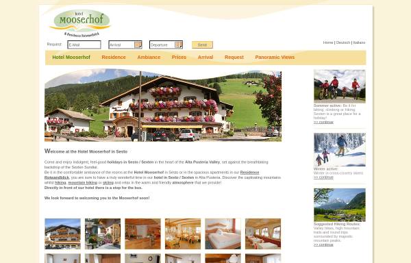 Vorschau von www.mooserhof.com, Hotel Mooserhof & Residence Rotwandblick