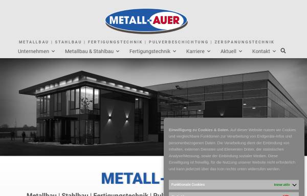 Vorschau von www.auer-metallbau.at, Auer Metallbau