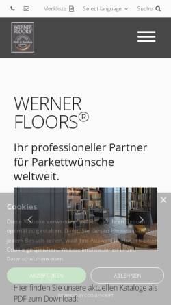 Vorschau der mobilen Webseite www.durafloor-werner.de, Durafloor Werner GmbH