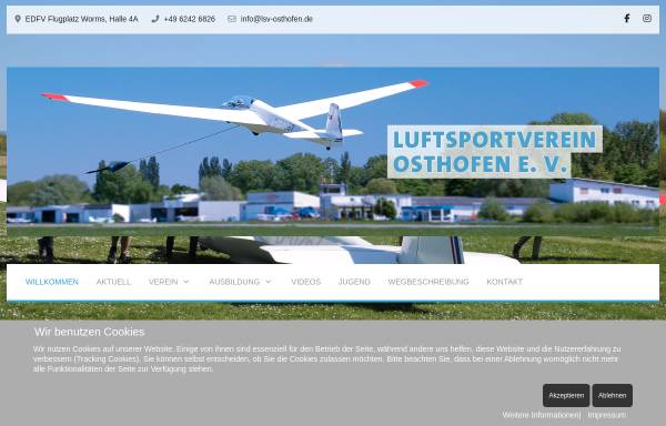 Vorschau von www.lsv-osthofen.de, Luftsportverein Osthofen e. V.