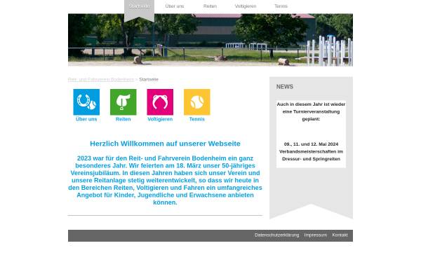 Vorschau von www.rufbo.de, Ländlicher Reit- & Fahrverein Bodenheim e.V.