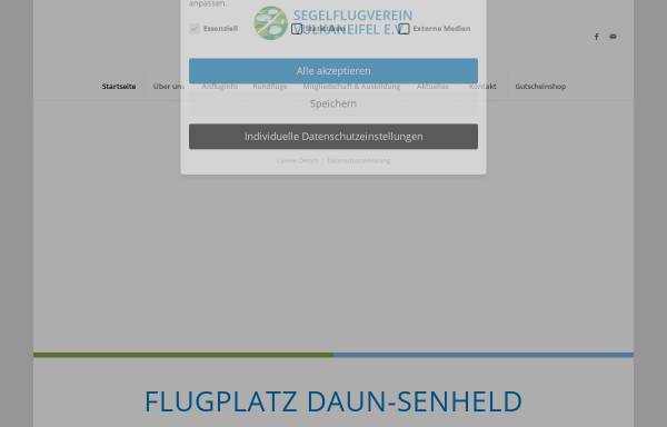 Vorschau von flugplatz-daun.de, Segelflugverein Vulkaneifel e.V. - Flugplatz Daun