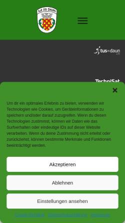 Vorschau der mobilen Webseite tus-05-daun.de, TUS 05 Daun e.V.