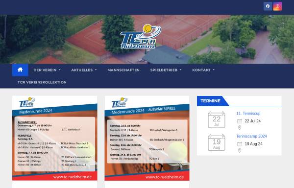 Vorschau von www.tc-ruelzheim.de, Tennisclub Rülzheim