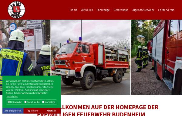 Vorschau von www.feuerwehr-budenheim.de, Freiwillige Feuerwehr Budenheim