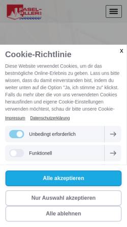 Vorschau der mobilen Webseite www.faselpillerag.ch, Fasel-Piller AG