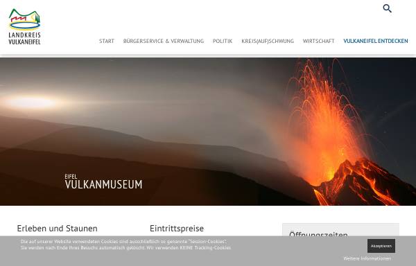 Vorschau von www.vulkaneifel.de, Eifel-Vulkanmuseum