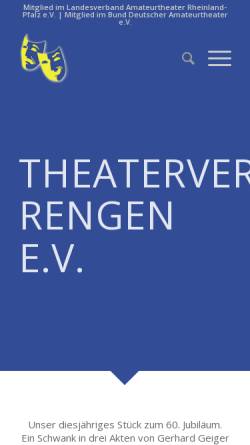 Vorschau der mobilen Webseite www.theaterverein-rengen.de, Theaterverein Rengen e.V.