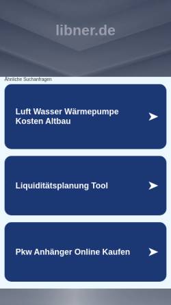 Vorschau der mobilen Webseite www.libner.de, Appartementvermietung Libner