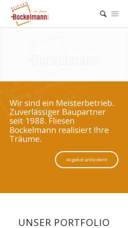 Vorschau der mobilen Webseite www.fliesen-bockelmann.de, Fliesen Bockelmann