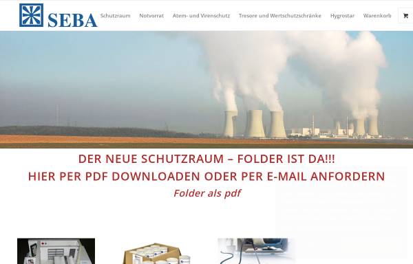 Vorschau von www.seba.at, SEBA Selbstschutzzentrum Gmunden Ges.m.b.H.