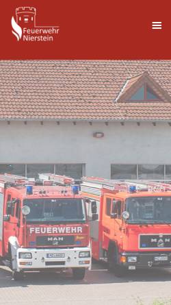 Vorschau der mobilen Webseite www.feuerwehr-nierstein.de, Freiwillige Feuerwehr Nierstein