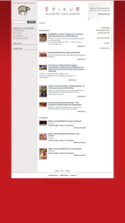 Vorschau der mobilen Webseite www.epikur-journal.at, Epikur - Journal für Gastrosophie