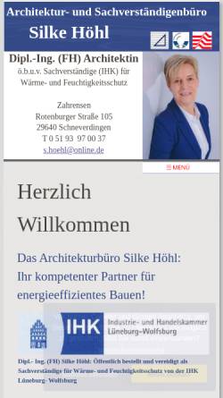 Vorschau der mobilen Webseite silkehoehl.de, Hoehl, Silke