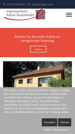 Vorschau der mobilen Webseite www.energie-vs.de, Rosenfelder, Rainer