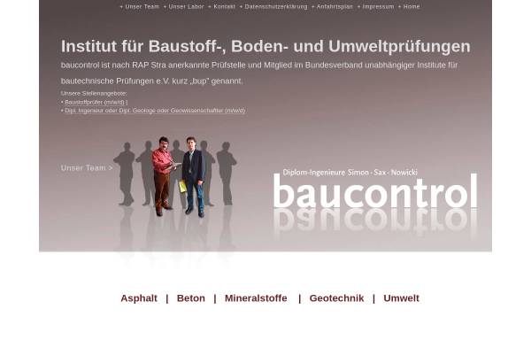 Vorschau von www.baucontrol-bingen.de, Baucontrol Bingen