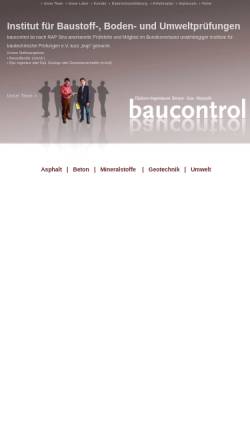 Vorschau der mobilen Webseite www.baucontrol-bingen.de, Baucontrol Bingen