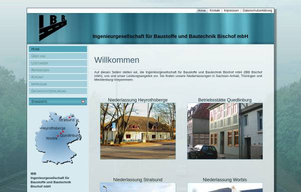 Vorschau von www.ibb-bischof.de, Ingenieurgesellschaft für Baustoffe und Bautechnik Bischof mbH