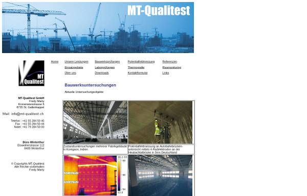 Vorschau von www.mt-qualitest.ch, MT-Qualitest GmbH