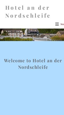 Vorschau der mobilen Webseite www.hotel-an-der-nordschleife.de, Hotel an der Nordschleife