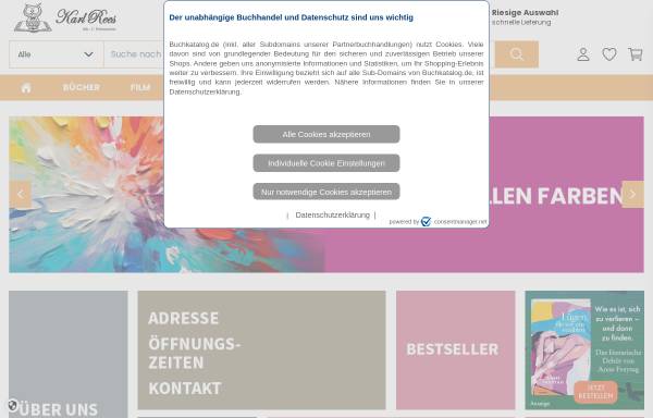 Vorschau von www.buchhandlung-rees.de, Buchhandlung Rees
