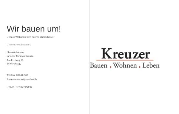 Vorschau von www.fliesen-kreuzer.de, Fliesen Thomas Kreuzer