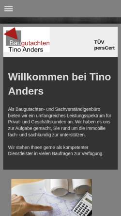 Vorschau der mobilen Webseite www.andersgut.de, Anders, Tino