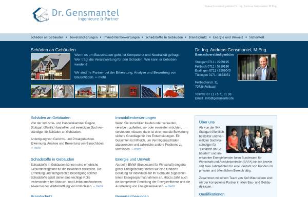Vorschau von www.gensmantel.de, Gensmantel, Andreas