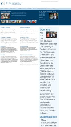 Vorschau der mobilen Webseite www.gensmantel.de, Gensmantel, Andreas