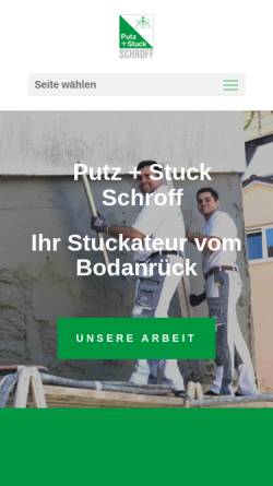 Vorschau der mobilen Webseite www.stuckateur-schroff.de, Schroff, Rainer