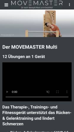 Vorschau der mobilen Webseite www.movemaster.de, Movemaster e. K.