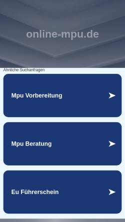 Vorschau der mobilen Webseite www.online-mpu.de, ESTA GmbH