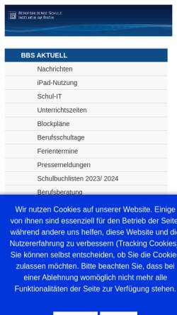 Vorschau der mobilen Webseite www.berufsbildende-schule-ingelheim.de, Berufsbildende Schule Ingelheim