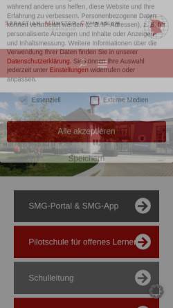 Vorschau der mobilen Webseite smg-ingelheim.de, Sebastian-Münster-Gymnasium