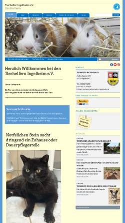 Vorschau der mobilen Webseite www.tierhelfer-ingelheim.de, Tierhelfer Ingelheim e.V.