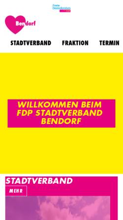 Vorschau der mobilen Webseite fdp-bendorf.de, FDP Bendorf