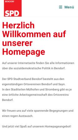 Vorschau der mobilen Webseite wir-machen-das-jetzt.de, SPD-Stadtverband Bendorf