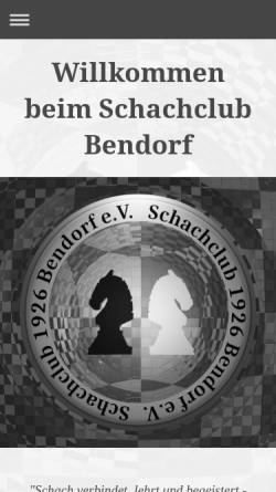 Vorschau der mobilen Webseite schachclub-bendorf.de, Schachclub 1926 Bendorf