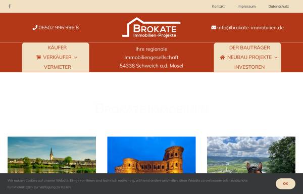 Vorschau von www.brokate-immobilien.de, Immobilien Brokate